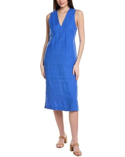 Michael Stars Hilary Sleeveless Linen Shift Dress - Blue