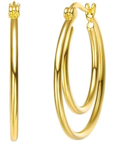 Rachel Glauber 14k Plated Earrings - Metallic