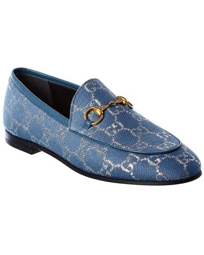 Gucci Jordaan GG Canvas Loafer - Blue