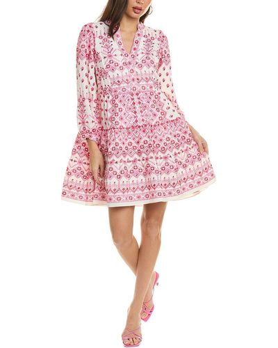 Hale Bob Mini Dress - Pink