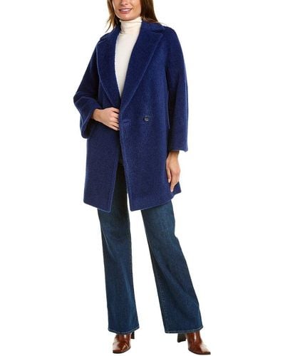 Cinzia Rocca Wool & Alpaca-blend Coat - Blue