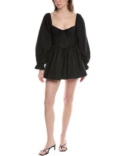 7021 Sweetheart Mini Dress - Black