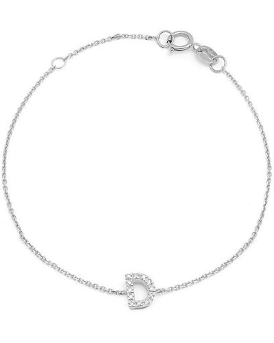 Monary 14k 0.05 Ct. Tw. Diamond Bracelet - White