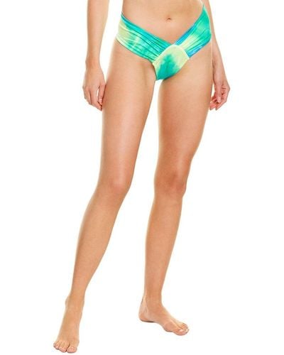 SportsIllustrated Swim Sports Illustrated Swim High-leg Ruched Bikini Bottom - Blue