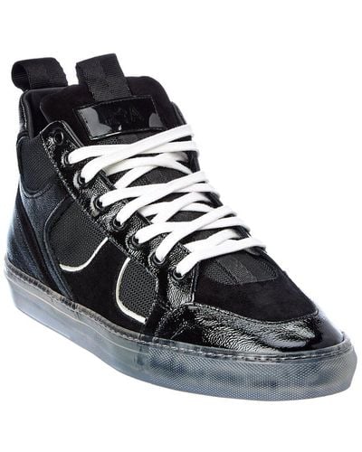RTA Leather & Mesh Sneaker - Black