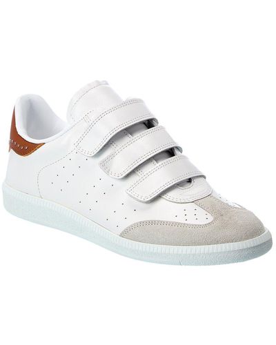 Isabel Marant Beth Leather Sneaker - White