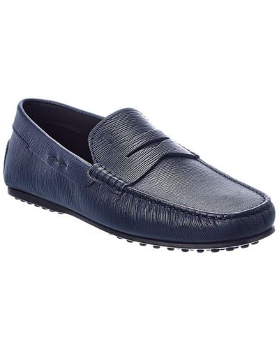 Tod's City Gommino Leather Loafer - Blue