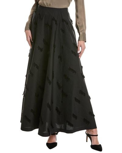 Lafayette 148 New York Flared Skirt - Black