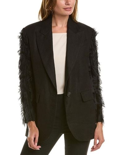 Brunello Cucinelli Linen Blazer - Black