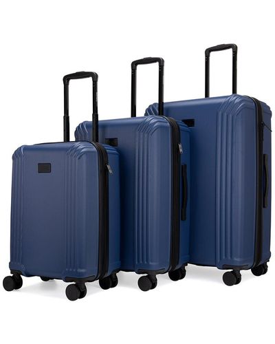 Badgley Mischka Evalyn 3pc Luggage Set - Blue
