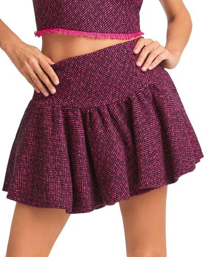 LoveShackFancy Cordesia Skirt - Purple