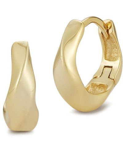 Glaze Jewelry 14k Over Silver Twist Huggie Earrings - Metallic