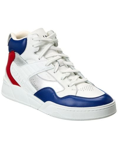 Celine Ct-06 Leather High-top Sneaker - Blue