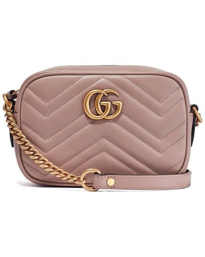 Gucci - GG Marmont Small Matelassé-leather Shoulder Bag - Womens - Black