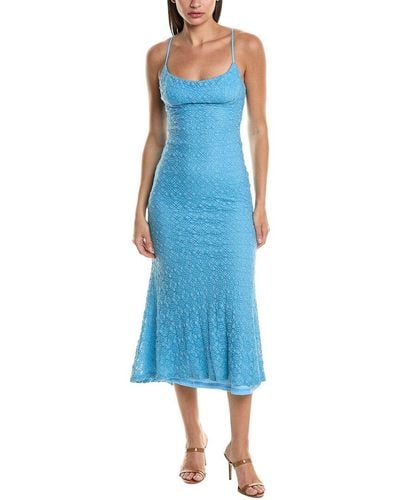 Bardot Adoni Lace Midi Dress - Blue