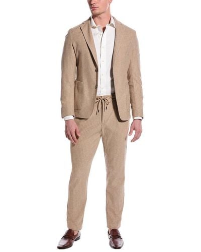 BOSS 2pc Slim Fit Suit - Natural