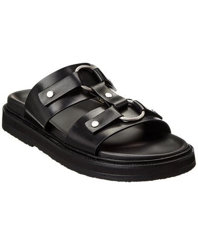 Celine Tippi Leather Sandal - Black