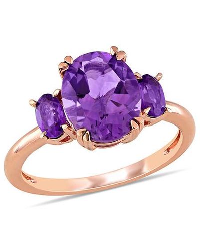 Rina Limor 14k Rose Gold 2.66 Ct. Tw. Gemstone Ring - Purple