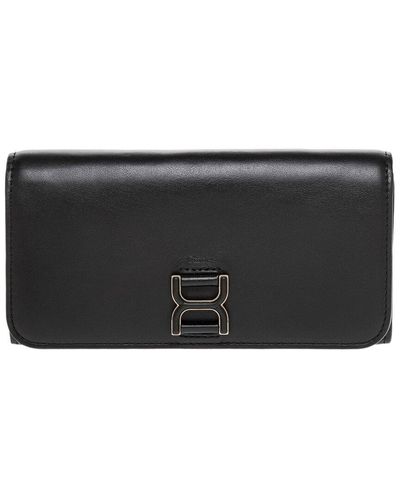 Chloé Marcie Leather Long Wallet - Black
