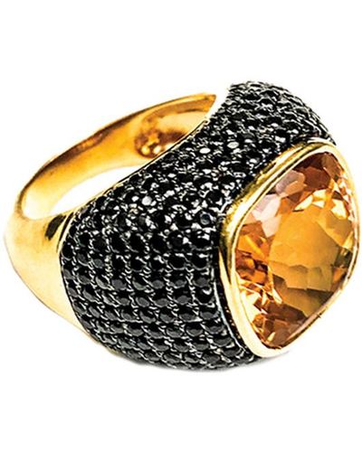 Arthur Marder Fine Jewelry Gold Over Silver Gemstone Ring - Metallic