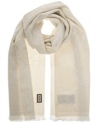 Gucci Wool-blend Scarf - Natural