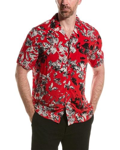 BOSS Straight Fit Shirt - Red