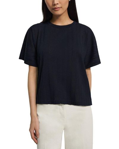 Theory Pleated Top - Blue