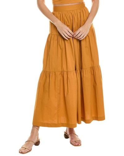 STAUD Sea Skirt - Orange