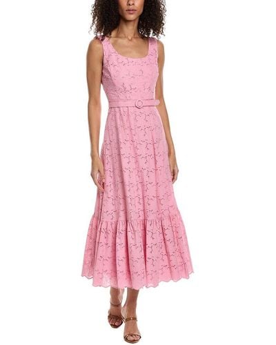 Taylor Eyelet Maxi Dress - Pink