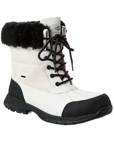 UGG Butte Leather & Suede Boot - Black