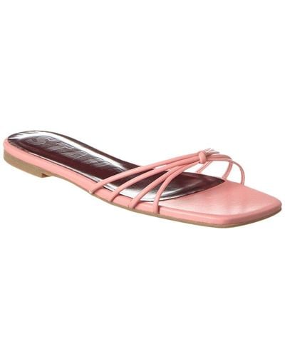 STAUD Pippa Leather Sandal - Pink
