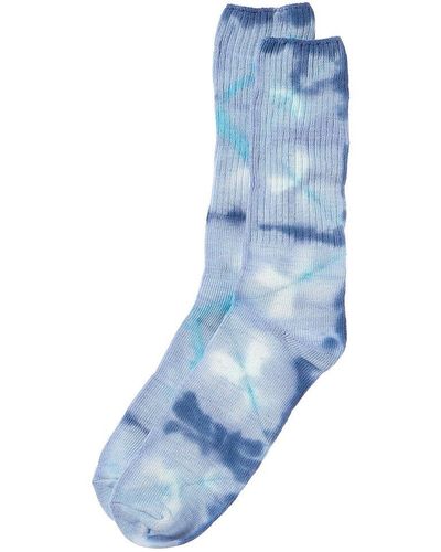 Alex Mill The Hand-dyed Project Socks - Blue
