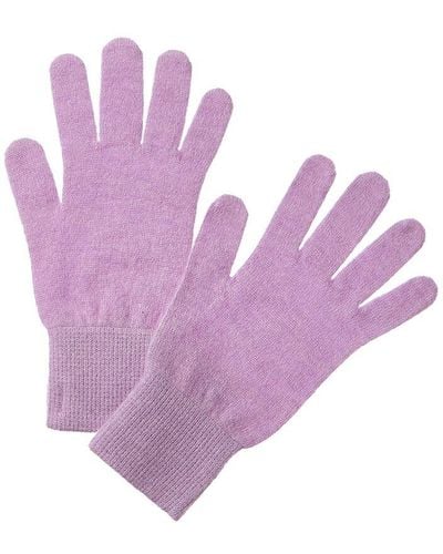 SCOTT & SCOTT LONDON Classic Cashmere Gloves - Purple