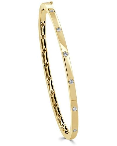 Sabrina Designs 14k 0.25 Ct. Tw. Diamond Bangle Bracelet - Metallic