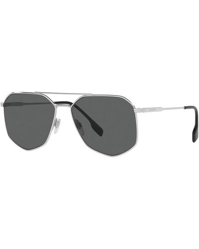 Burberry Dnu Dupe Ozwald 58mm Sunglasses - Grey