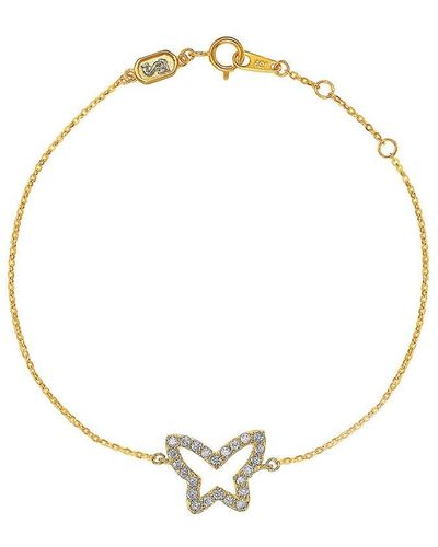 Suzy Levian 14k 0.30 Ct. Tw. Diamond Bracelet - Metallic