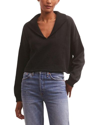 Z Supply Soho Fleece Sweatshirt - Black