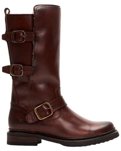 Frye Veronica Leather Boot - Brown