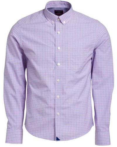 UNTUCKit Slim Fit Luxe Wrinkle-free Monroeville Shirt - Purple