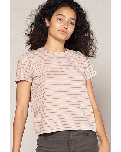 Outerknown Horizon Stripe T-shirt - Natural