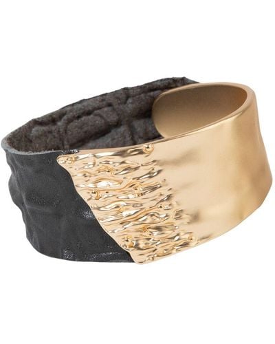 Saachi Matte Gold Wild Ways Bracelet - Multicolour