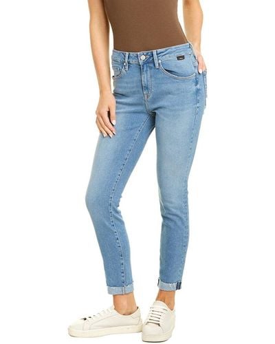 Mavi Jeans Tess Mid Blue 90s High-rise Skinny Jean