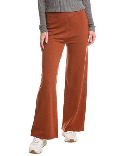 Alexia Admor Miles Knitted High Waisted Wide Leg Pant - Orange
