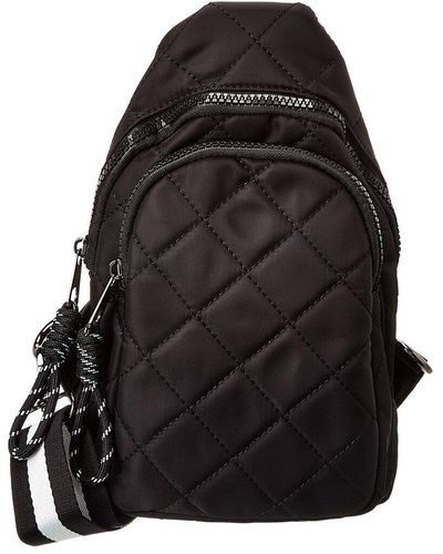 Urban Expressions Ace Quilted Nylon Sling Backpack - Black