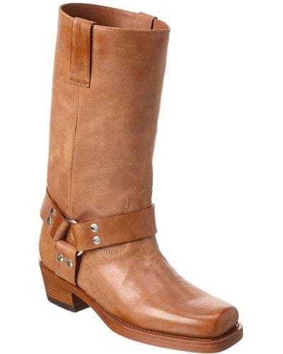 Paris Texas Roxy Leather Boot - Brown