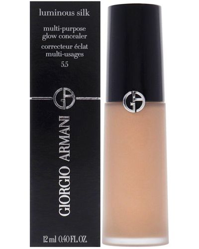 Giorgio Armani 0.4Oz 5.5 Medium Peach Luminous Silk Concealer - Black