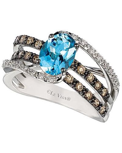 Le Vian Le Vian 14k 1.38 Ct. Tw. Diamond Ring - Blue