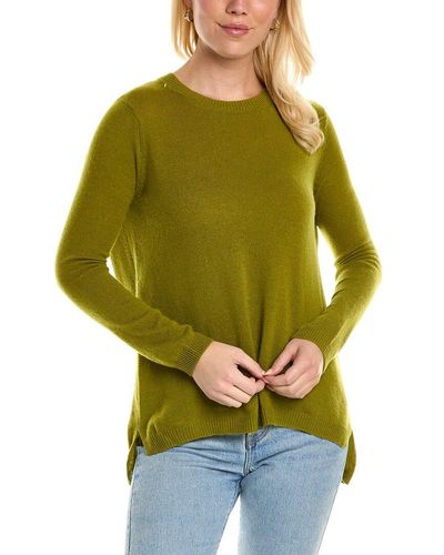 525 America High-low Cashmere Sweater - Green
