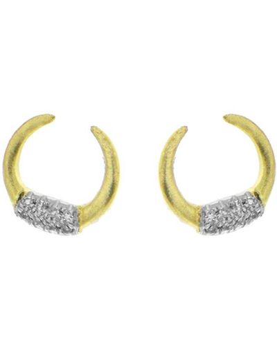 Meira T 14k 0.04 Ct. Tw. Diamond Earrings - Metallic