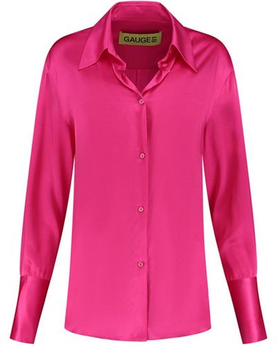 GAUGE81 Okayi Silk Shirt - Pink
